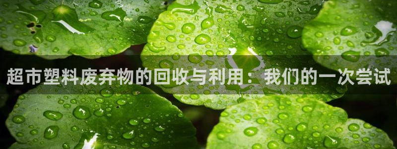 太阳成集团视频：超市塑料废弃物的回收与利用：我们的一次尝试