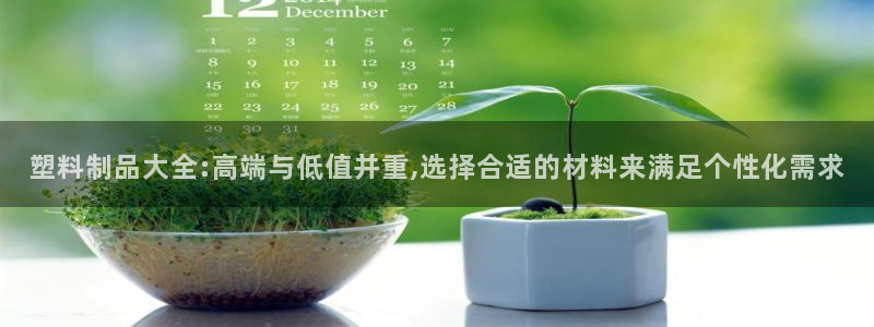太阳游戏城：塑料制品大全:高端与低值并重,选择合适的材料来满
