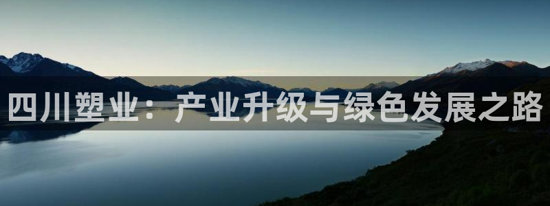 太阳集团城官方app下载苹果：四川塑业：产业升级与绿色发展之